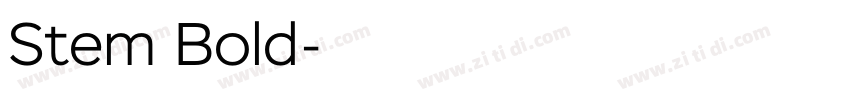 Stem Bold字体转换